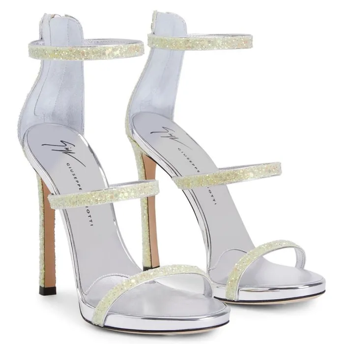 Harmony Glitter Yellow Women Giuseppe Zanotti Sandals