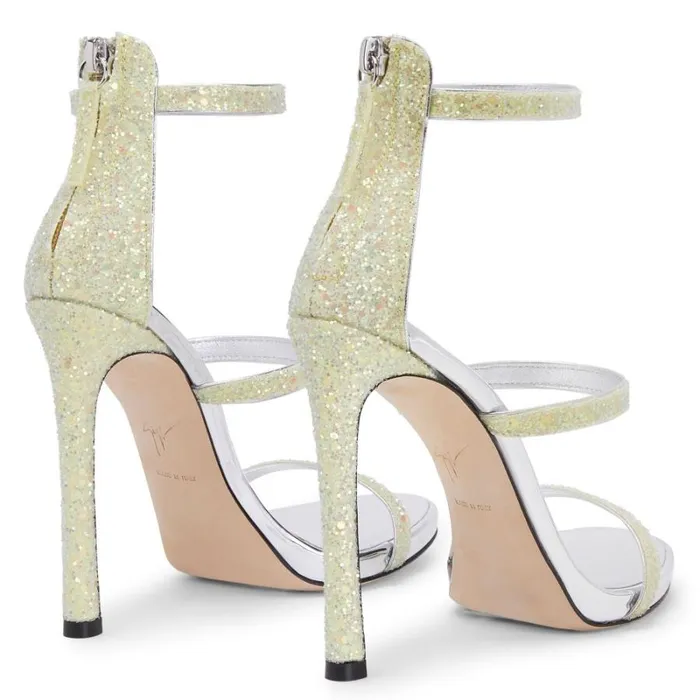 Harmony Glitter Yellow Women Giuseppe Zanotti Sandals
