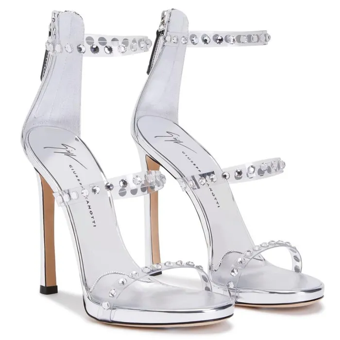 Harmony Shine Silver Women Giuseppe Zanotti Sandals
