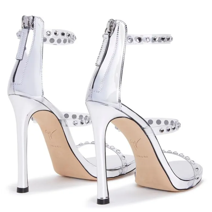 Harmony Shine Silver Women Giuseppe Zanotti Sandals