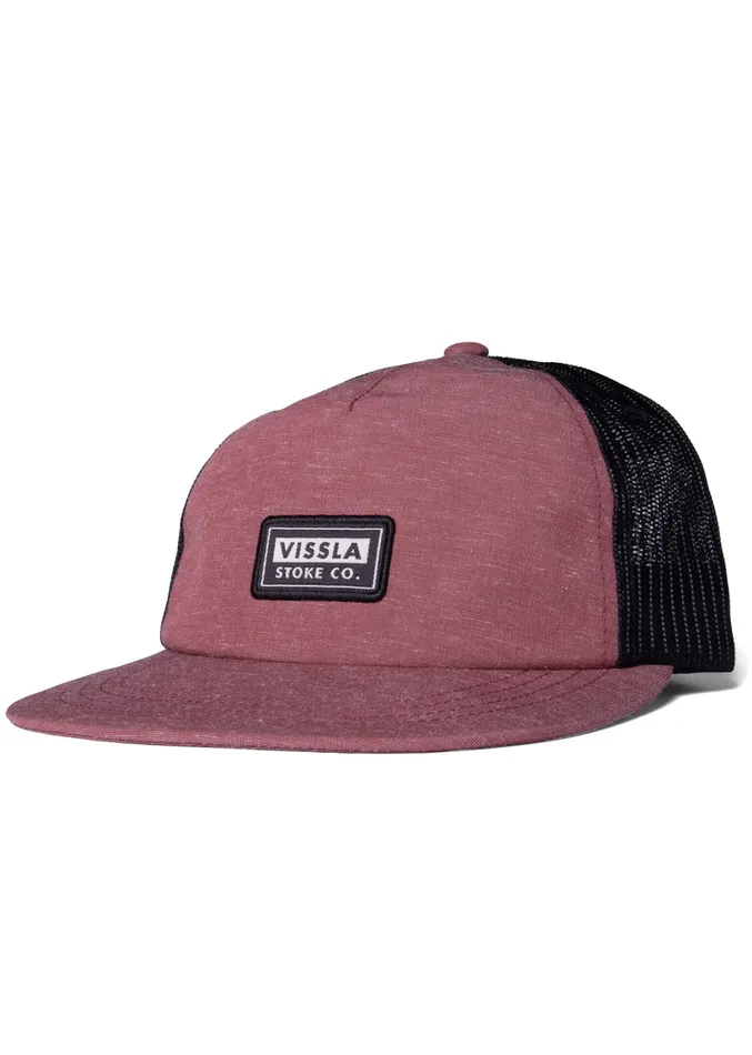 Hats Men Vissla Lay Day Eco Trucker Ii Hat Brick
