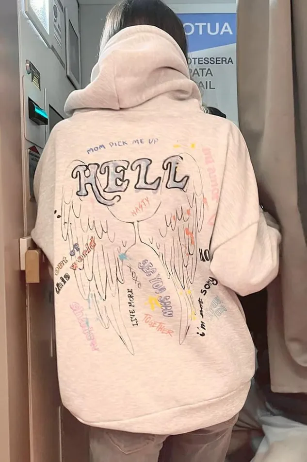 Hell Hoodie Women Subdued Hoodies and Sweats