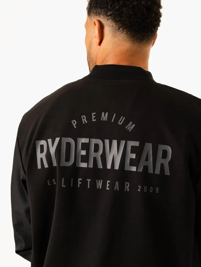 Heritage Bomber Jacket 8211 Black Men Ryderwear Jackets