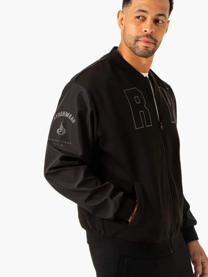 Heritage Bomber Jacket 8211 Black Men Ryderwear Jackets