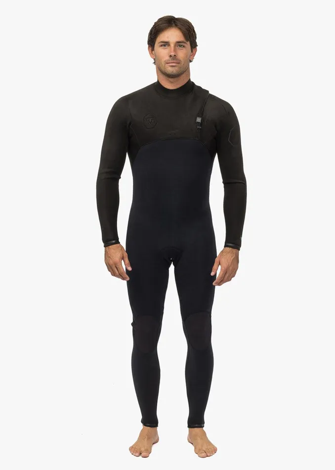 High Seas Wetsuits Men Vissla High Seas II 43 Full Chest Zip Wetsuit Stealth