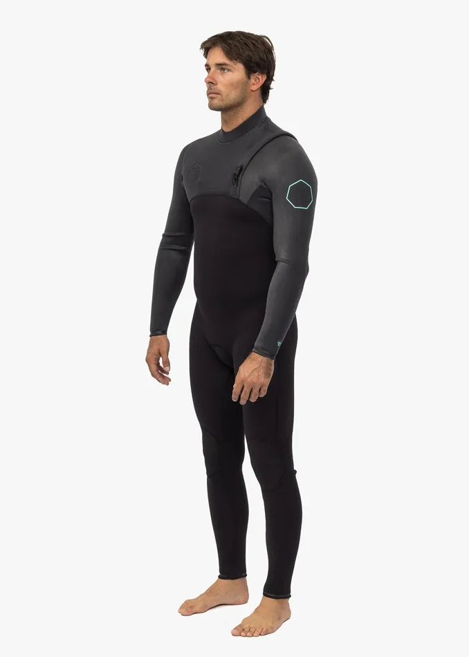 High Seas Wetsuits Men Vissla High Seas II 43 Full No Zip Wetsuit Charcoal