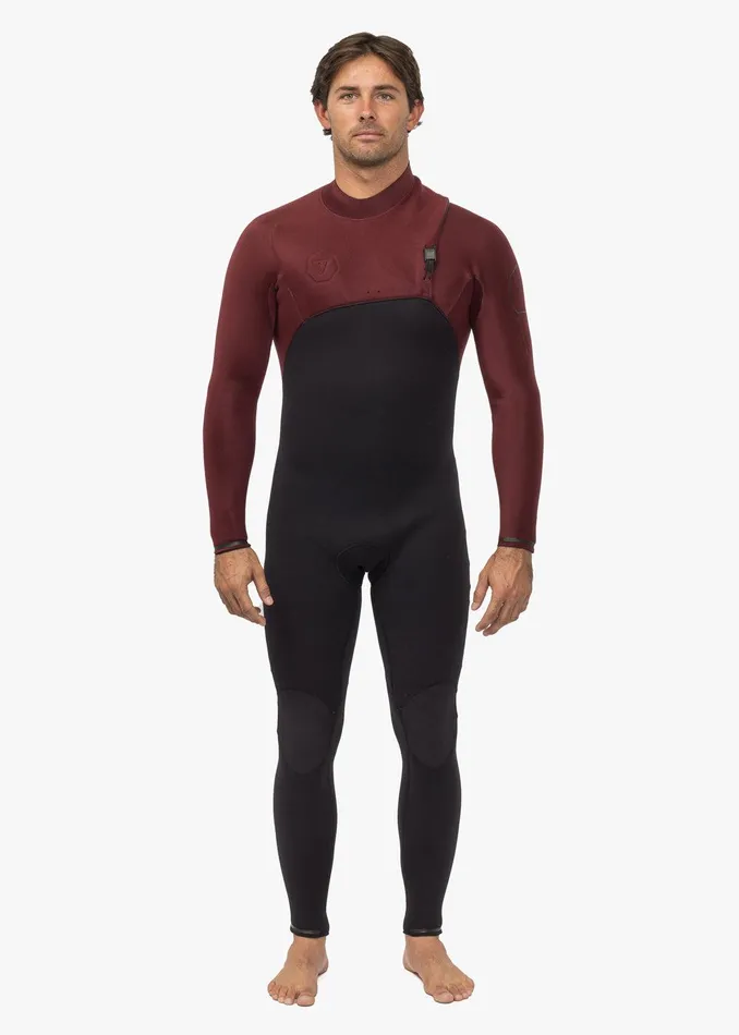 High Seas Wetsuits Men Vissla High Seas II 43 Full No Zip Wetsuit Wine