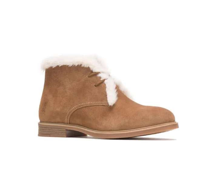 Hush Puppies Boots Bailey Fur Chukka Chestnut Suede 8211 Women