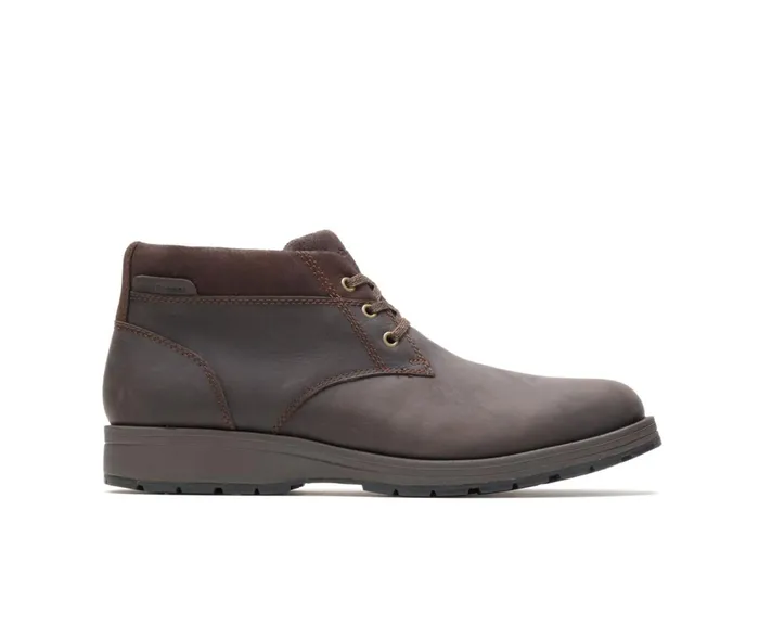 Hush Puppies Boots Beauceron Short Ice Dark Brown Waterproof Leather 8211 Men