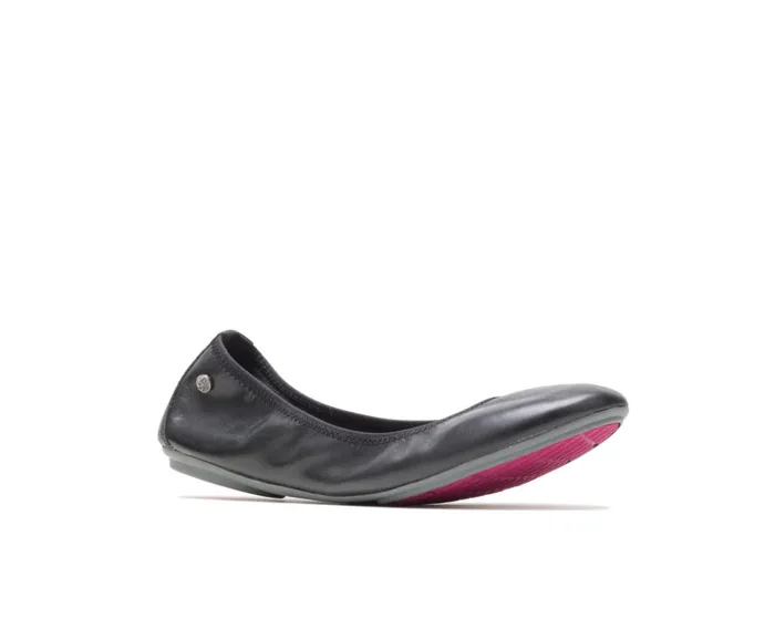 Hush Puppies Flats and SlipOns Chaste Ballet Black Leather 8211 Women Hush Puppies Flats and SlipOns Chaste Ballet Black Leather 8211 Women
