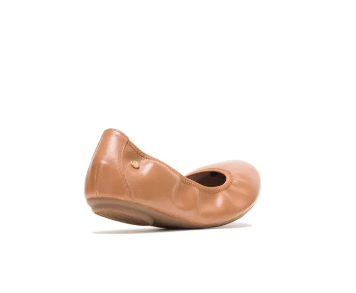 Hush Puppies Flats and SlipOns Chaste Ballet Cognac Leather 8211 Women Hush Puppies Flats and SlipOns Chaste Ballet Cognac Leather 8211 Women