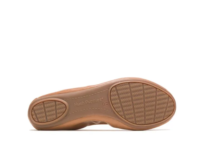 Hush Puppies Flats and SlipOns Chaste Ballet Cognac Leather 8211 Women Hush Puppies Flats and SlipOns Chaste Ballet Cognac Leather 8211 Women