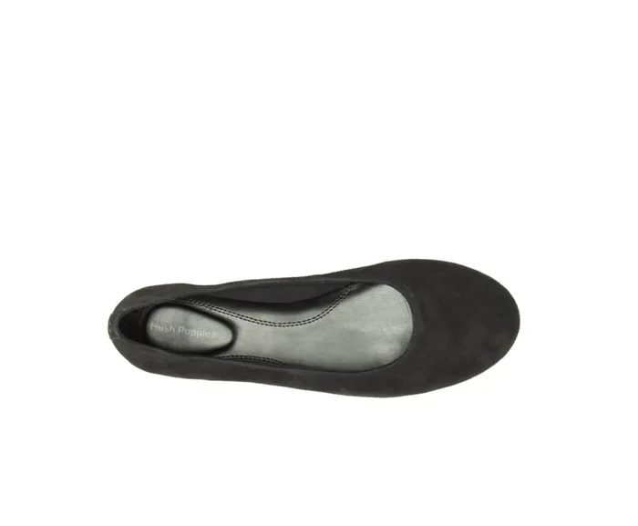 Hush Puppies Flats and SlipOns Kendal Ballet Perfect Fit Black Suede 8211 Women Hush Puppies Flats and SlipOns Kendal Ballet Perfect Fit Black Suede 8211 Women