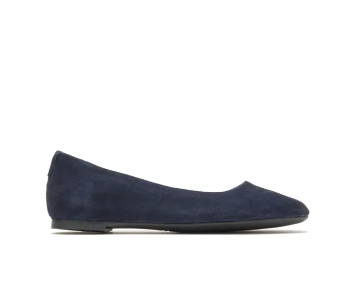 Hush Puppies Flats and SlipOns Kendal Ballet Perfect Fit Navy Suede 8211 Women
