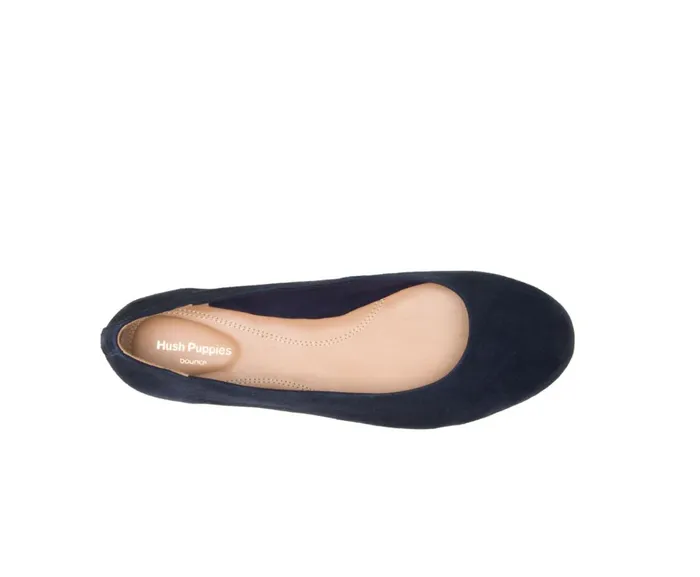 Hush Puppies Flats and SlipOns Kendal Ballet Perfect Fit Navy Suede 8211 Women Hush Puppies Flats and SlipOns Kendal Ballet Perfect Fit Navy Suede 8211 Women