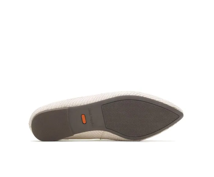Hush Puppies Flats and SlipOns Sadie Tassel Mule Eggnog Cobra Leather 8211 Women Hush Puppies Flats and SlipOns Sadie Tassel Mule Eggnog Cobra Leather 8211 Women