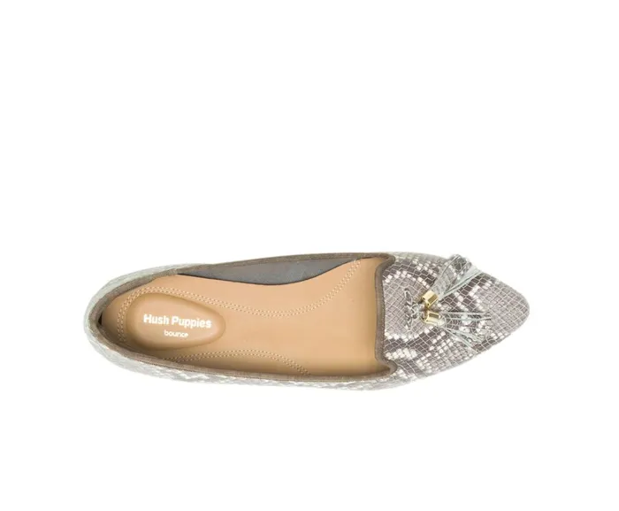 Hush Puppies Flats and SlipOns Sadie Tassel SlipOn Natural Snake Leather 8211 Women Hush Puppies Flats and SlipOns Sadie Tassel SlipOn Natural Snake Leather 8211 Women