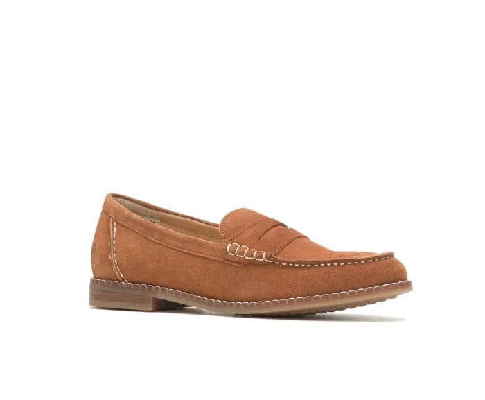 Hush Puppies Flats and SlipOns Wren Loafer Cinnamon Suede 8211 Women