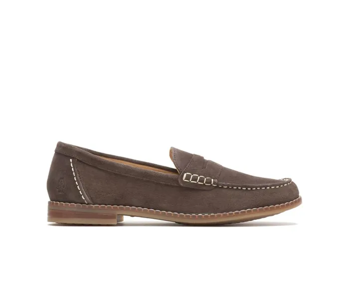 Hush Puppies Flats and SlipOns Wren Loafer Dark Brown Suede 8211 Women