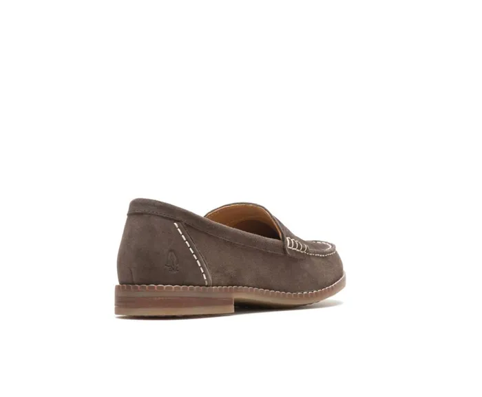 Hush Puppies Flats and SlipOns Wren Loafer Dark Brown Suede 8211 Women
