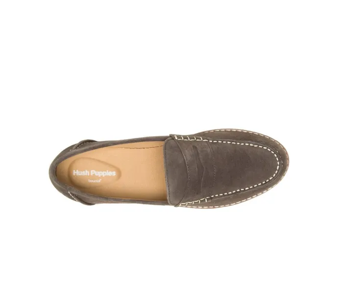 Hush Puppies Flats and SlipOns Wren Loafer Dark Brown Suede 8211 Women