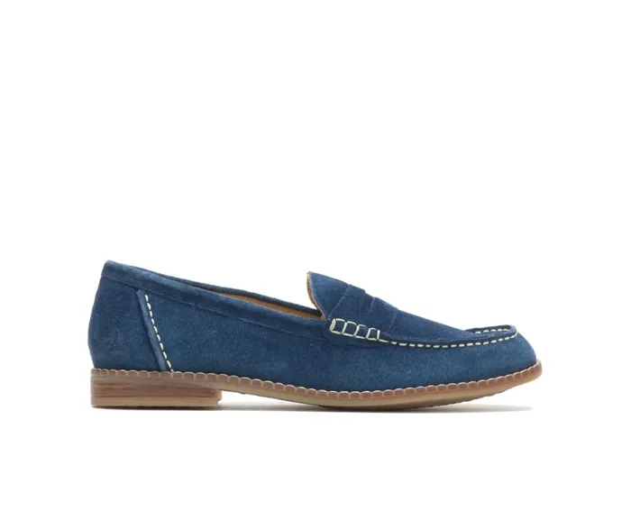 Hush Puppies Flats and SlipOns Wren Loafer Navy Suede 8211 Women