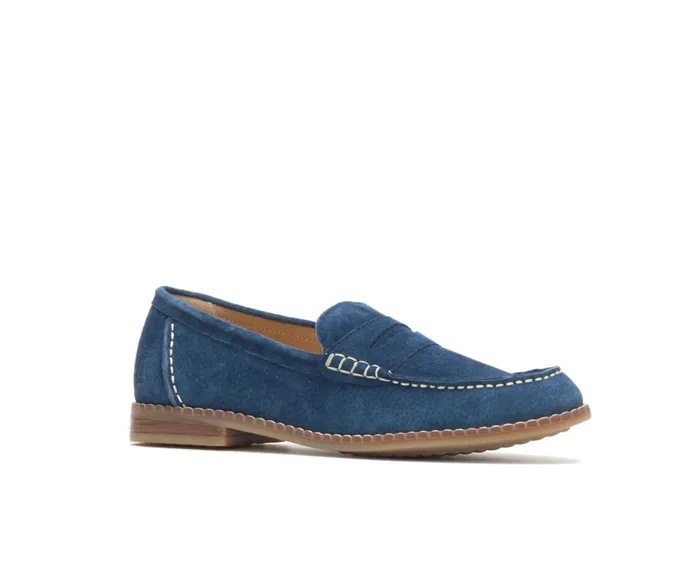 Hush Puppies Flats and SlipOns Wren Loafer Navy Suede 8211 Women