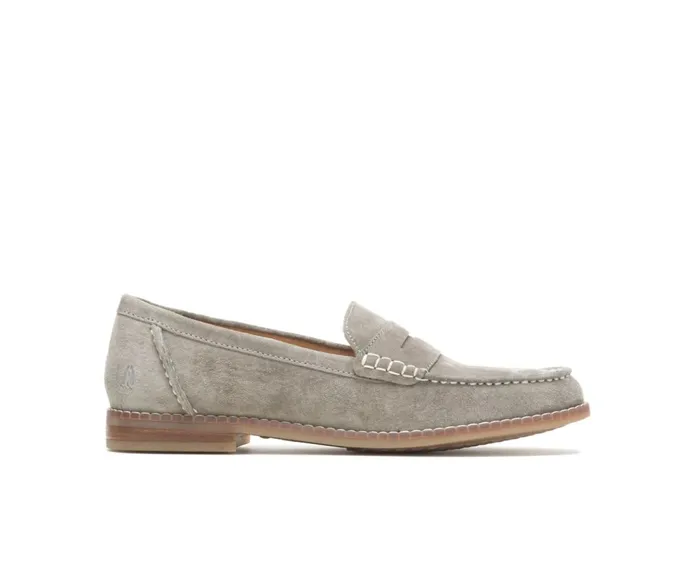 Hush Puppies Flats and SlipOns Wren Loafer Olive Suede 8211 Women
