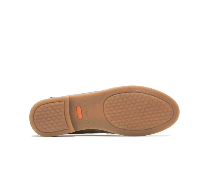 Hush Puppies Flats and SlipOns Wren Loafer Olive Suede 8211 Women
