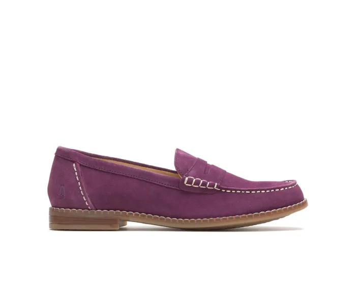 Hush Puppies Flats and SlipOns Wren Loafer Violet Suede 8211 Women