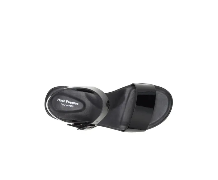 Hush Puppies Sandals Brite Jells Quarter Strap Sandal Black 8211 Women