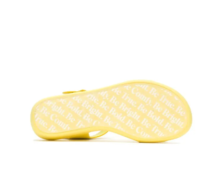 Hush Puppies Sandals Brite Jells Quarter Strap Sandal Sun Yellow 8211 Women