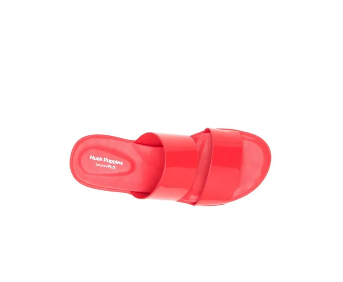 Hush Puppies Sandals Brite Jells Slide Fiesta Red 8211 Women