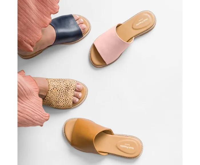 Hush Puppies Sandals Lexi Slide Spotted Calf Hair 8211 Women