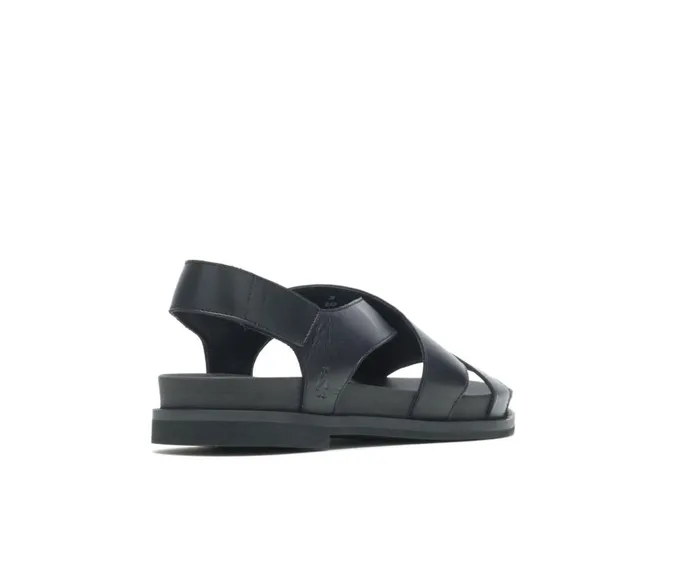 Hush Puppies Sandals Lilly Criss Cross Sandal Black Leather 8211 Women