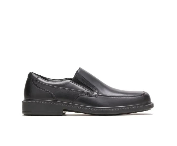 Hush Puppies SlipOns Leverage Black Leather 8211 Men