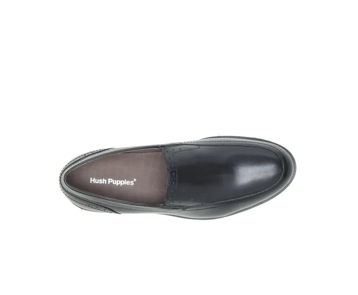 Hush Puppies SlipOns Shepsky SlipOn Black Leather 8211 Men Hush Puppies SlipOns Shepsky SlipOn Black Leather 8211 Men