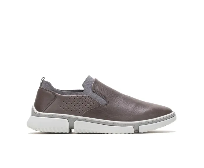Hush Puppies Sneakers Bennet Plain Toe SlipOn Dark Grey Leather 8211 Men