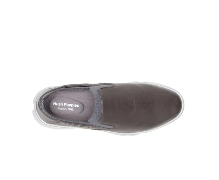 Hush Puppies Sneakers Bennet Plain Toe SlipOn Dark Grey Leather 8211 Men Hush Puppies Sneakers Bennet Plain Toe SlipOn Dark Grey Leather 8211 Men