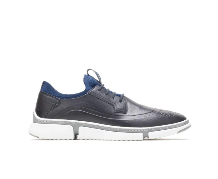 Hush Puppies Sneakers Bennet Wingtip Oxford Navy Leather 8211 Men