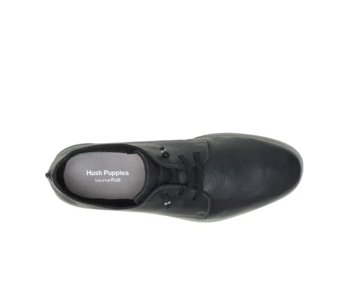 Hush Puppies Sneakers Everyday Lace Up Black Leather 8211 Men