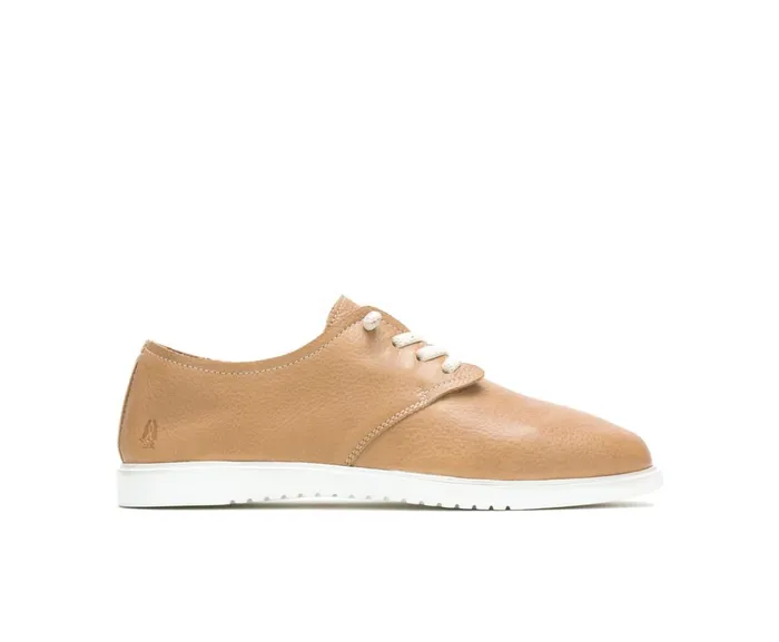 Hush Puppies Sneakers Everyday Lace Up Tan Leather 8211 Women