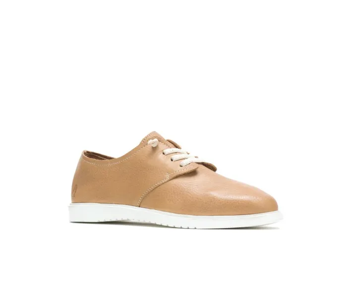 Hush Puppies Sneakers Everyday Lace Up Tan Leather 8211 Women