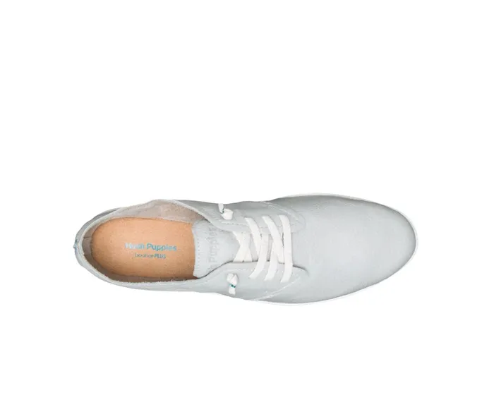 Hush Puppies Sneakers Everyday Lace Up Vapor Grey Leather 8211 Women
