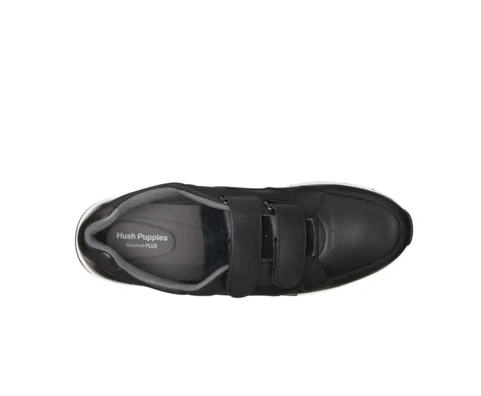 Hush Puppies Sneakers Jenna 2Strap Jogger Black Leather 8211 Women