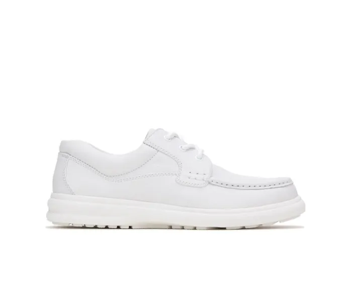 Hush Puppies Walking Shoes Gus White Leather 8211 Men