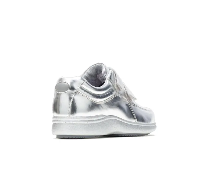 Hush Puppies Walking Shoes Power Walker Ii Silver Metallic Leather 8211 Women Hush Puppies Walking Shoes Power Walker Ii Silver Metallic Leather 8211 Women