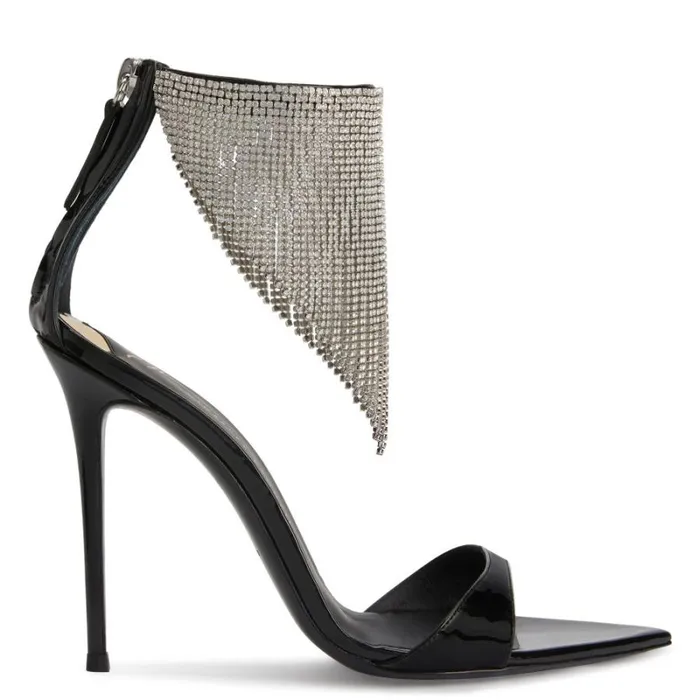 Intriigo Crystal Black Women Giuseppe Zanotti Sandals