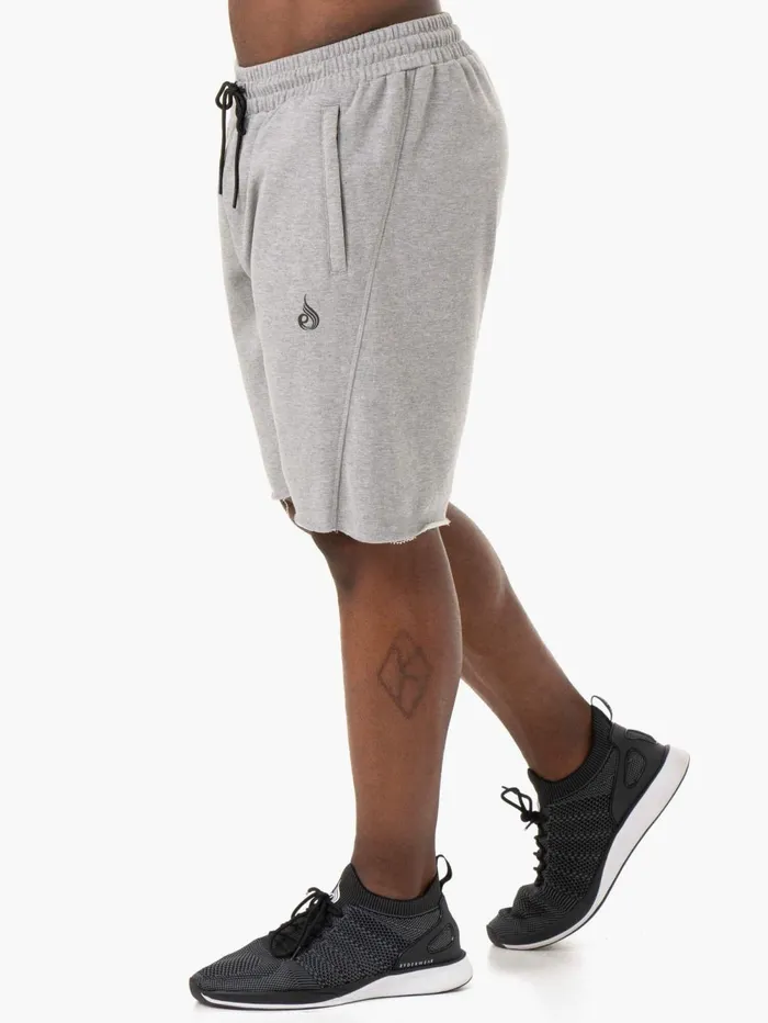 Iron Track Shorts 8211 Grey Marl Men Ryderwear Gym Shorts