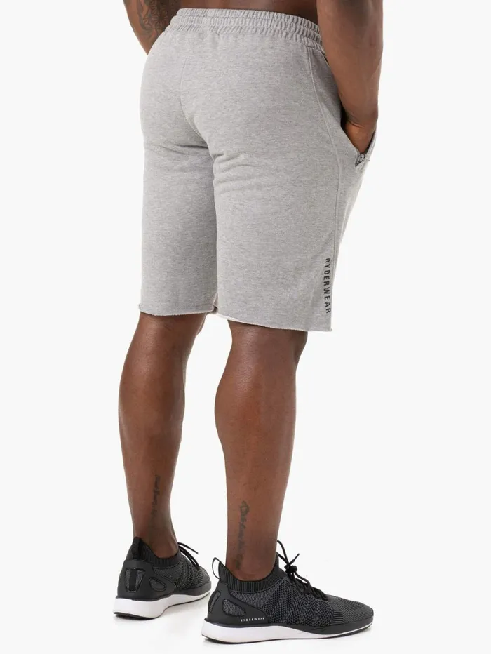 Iron Track Shorts 8211 Grey Marl Men Ryderwear Gym Shorts